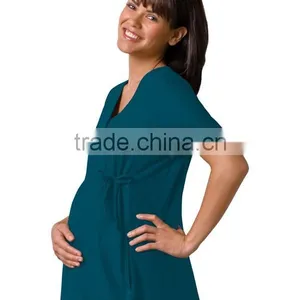 Maternity Scrubs Wrap Top thumbnail-2