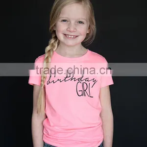 Newest Pink Girl T Shirt Cotton Softly Girls Tee Fancy Baby Kids Wear GT90423-4 thumbnail-1