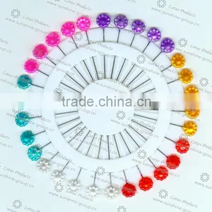 Wheel Assorted Colored Decorative Pearl Head Corsage Pins001 thumbnail-1