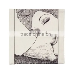 2016 NEW Fashion Design Square Adult Interest Linen Furnishing Cushions Cover Home Office Seat Pillow Cover thumbnail-5