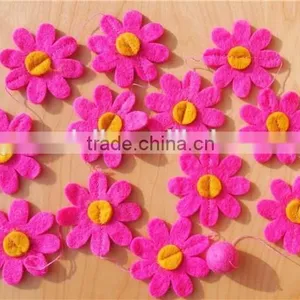 Happy Easterdecoration Felt Bunting Garland Banner Eggs Handmade Felt Ornaments thumbnail-3