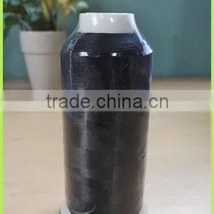 New 100% Polyester White and Black Colors Optional 5000M Embroidery Thread 120D/2 for Home Embroidery Machine thumbnail-2
