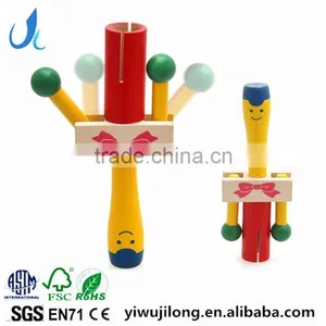 Hot Sale Wooden Baby Hand Shacking Bell Toy Educational Musical Toys thumbnail-1