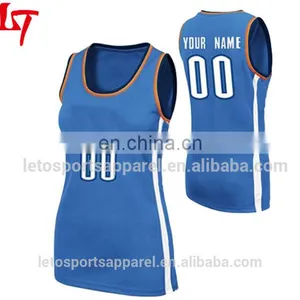 100% Polyester Custom Top Woman Sublimated Women Athletic Basketball Jersey Names thumbnail-3