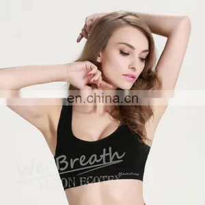 YUSON Seamless Bamboo Fiber Sports Bra One-piece Yoga Top thumbnail-1