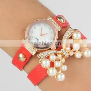 European Fashion Ladies Bracelet Watch Bowknot Retro Winding Watch Butterfly Pearl Bracelet Watches thumbnail-6