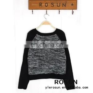 2015 Newest Elegant Stylish Dolman Sleeve O-neck Women's Fashion Twinset Sweater thumbnail-4