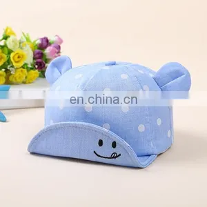 New Fashion Design Flanging Cap Cotton Dot Ear Baby Hats&caps thumbnail-4
