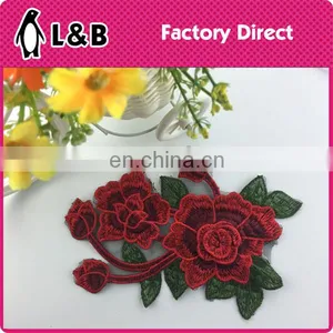 New Design 3D Red Flower Applique XY-6 thumbnail-1