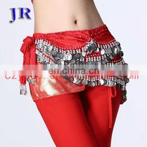 Cheap 400 Coins Belly Dance Hip Scarf With Silver Coins Y-2008# thumbnail-1