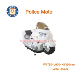 Zhongshan Amusement Equipment Playground Kid Mini Kiddy Rides for Sale, Rocking Machine 3 Seat Police Moto Wig-wag thumbnail-1