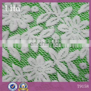 100%polyester Material 58/60"width Lace Fabric thumbnail-2