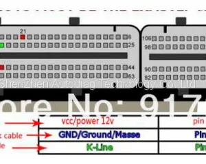 VAG 81pin ECU OBD F+DC Cable for VW 81 Pin Obd Adapter Female to DC Cable Obd2 Car Diagnosis Interface thumbnail-2