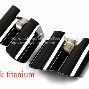 Km for Panamera GTS Style 970 2014-2016 Year Exhaust Tip Exhaust Pipes Muffler Tips Tail Pipe Mirror Polish thumbnail-1
