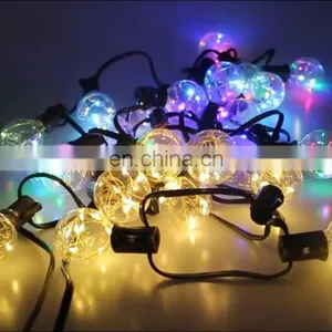 LED G40 Copper Wire Globe String Light With Low Voltage String Light Clear Bulbs 12Bulbs 12ft thumbnail-1