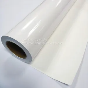 Self Adhesive Vinyl Rolls Inkjet Media Self Adhesive Vinyl Flex Printing Synthetic Paper for Labels thumbnail-1