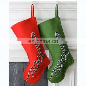 Christmas Felt Crafts Hanging Big Sock Decoration for Child thumbnail-2