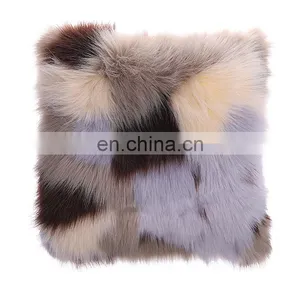 Hot Sale Soft Decor Faux Fur Pillow thumbnail-2