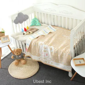 Muslin Organic Quilted Pad Baby Embroidery Voile Quilts With Digital Printing thumbnail-4