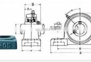 High Quality Cast Steel Long Life Chinese Ntn Pillow Block Bearing P207 P209 thumbnail-6