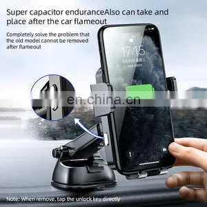 JOYROOM 2020 Mobile Holder Fast Wireless Charging 15w Wireless Car Charger With Holder for Samsung thumbnail-3