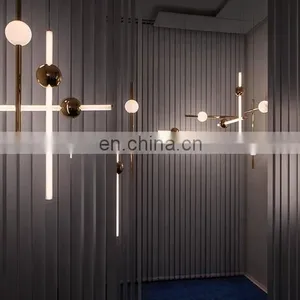 Zhongshan Post Modern Design Decorative LED Hanging Chandelier Pendant Light for Hotel thumbnail-5