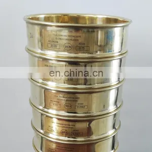 ASTM Standard Laboratory Copper/Brass Wire Mesh Screen Test Sieves With Lip, Pan, Brush thumbnail-4