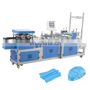 YMJ Ultrasonically Sealed Surgeon Disposable Non Woven Bouffant Cap Surgery Hat Machine to Make Hats With Elastic Band thumbnail-1
