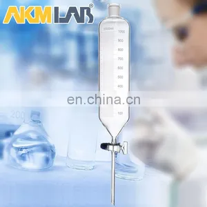 AKM LAB Glass Cylinder Shape Separating Funnel With Graduation thumbnail-1