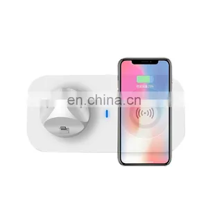 Universal Wireless Charger Wholesale for Iphone New 2019 Trending Product Charger Mobile Phones/earphone/Watch Charger 3 in 1 thumbnail-4