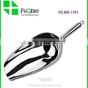 Manufacturer High Quality Cooking Tools Ice Tool Food Grade Stainless Steel Ice Scoop Ice Bucket Scoop thumbnail-1