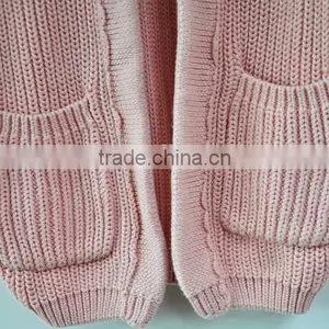 Winter Outer Coat Cotton Sweater 100% Pure Cotton Cardigan Sweater for Girl thumbnail-3