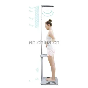 Factory Price Digital Medical Body Analyzer BMI Ultrasonic Weighing and Height Scale for Home and Hospital Use thumbnail-1