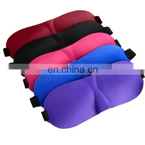 Soft Polyester Sleeping Foam Eye Mask Travel 3D for Sale thumbnail-4