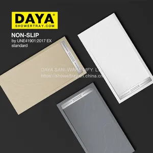 DAYA Economical Waterproof Rectangle Resin Stone Shower Tray thumbnail-1