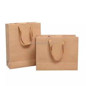 Custom Paper Shopping Kraft Bags With Logo Print thumbnail-3