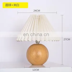 Art Decor Dining Desk Light Fabric European Hotel Living Room Bedside Table Lamps thumbnail-2