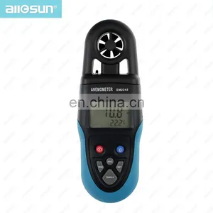 All-sun EM2245 Digital Anemometer Handheld Wind Speed Meter LCD Air Temperature Velocity Meter Air Flow Meter thumbnail-1