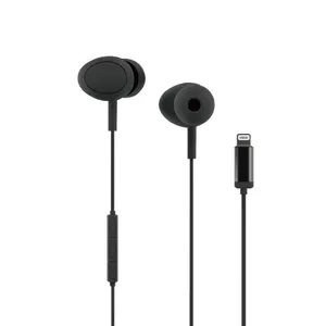 MFI Certified Digital 8 Pin Earphones Wired HiFi Stereo In-Ear Headphones With Mic and Volume Control for IPhone thumbnail-1
