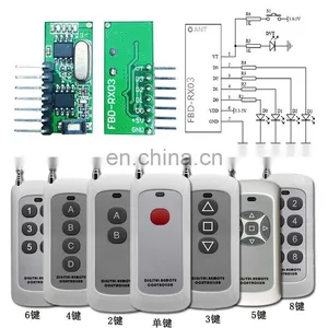 433mhz Remote Control Car 433MHz Wireless Switch Transmitter With Receiver Learning Functional thumbnail-5