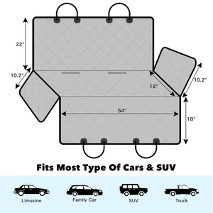 Tesla Model 3 Model Y Model S Model X Waterproof Dog Seat Cover Back Seat thumbnail-4