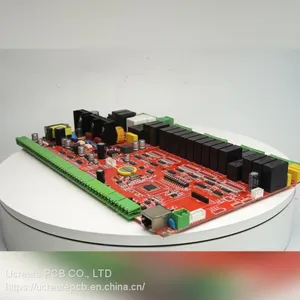Red Soldermask Industry Control Electronics PCB Assembly thumbnail-3