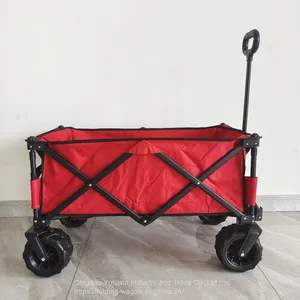 Hot Sale Folding Wagon Utility Beach Cart Outdoor Camping Wagon Collapsible Hand Trolley thumbnail-2
