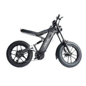 IVelo Fat Tire Electric Bike 20 Inch 48V 1000W Rear Motor With Swappable Battery for Adults thumbnail-1