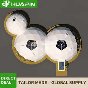 Scenic Space Cabin Homestay Hotel 5m+5m+3m Spherical Tent Featured Starry Sky Room Outdoor Camping Various Sizes Tent thumbnail-5