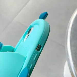 Cartoon 3D Cute Sanrios Hangyodon Slippers Stereoscopic Phone Case for IPhone 15 14 13 12 11 Pro Max Soft Silicone Back Cover thumbnail-4