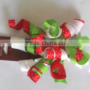 Fabric Wrapping Curly Ribbon Bows/Giftwrap Curling Bow Made by Fabric thumbnail-2