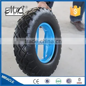 Hot Sale Small Go Cart Wheel Solid Flat Free Wheelbarrow Wheel PU Foam Wheel 4.80/4.00-8 thumbnail-1