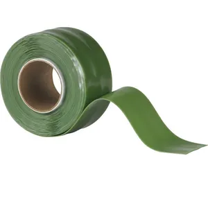 TPE-X10GRN Silicone Rubber Waterproof High Voltage Plumbing Repair Tape Green thumbnail-1