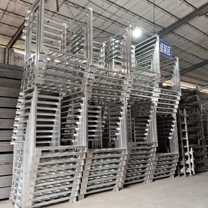 Corrosion-Resistant Galvanized Steel Stacking Rack for Automotive Parts Storage thumbnail-2